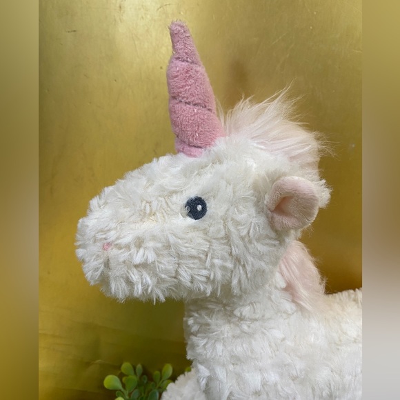 UNICORN PINK & WHITE SUPER SOFT FLUFFY PLUSH MACY’S FIRST IMPRESSIONS 11” - Picture 9 of 14